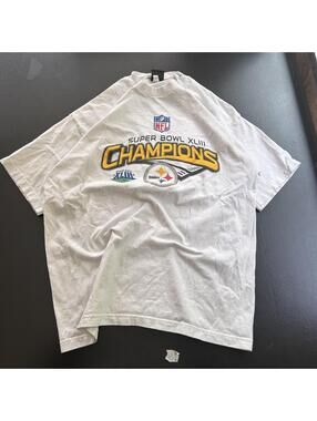 Pittsburgh Steelers Super Bowl XLIII Champions Graphic T-Shirt White XL